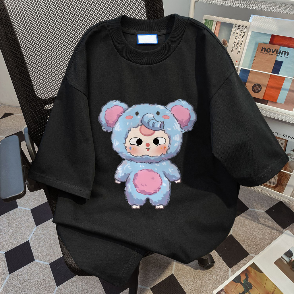 COD (จัดส่งในกรุงเทพฯ) MAO Shop 100%Cotton T-shirt เสื้อยืด โอเวอร์ไซส์ เสื้อยืดแขนสั้นลายการ์ตูนน่ารักหลวม #52550