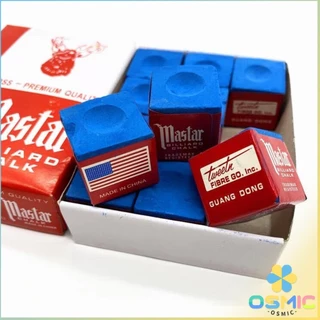 MIC ชอล์กฝนหัวคิว สีน้ำเงิน กล่องละ 12 อัน Billiard Chalk