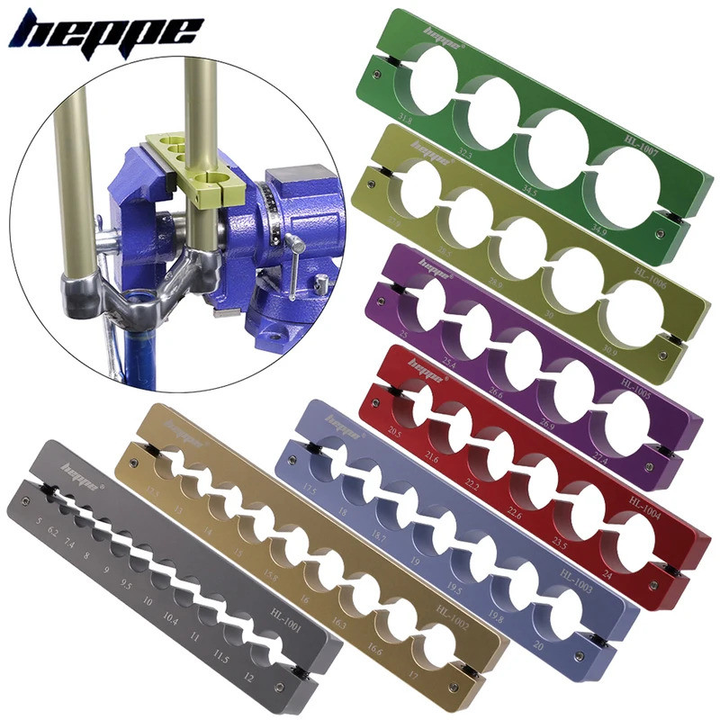 จักรยานส้อมด้านหน้าซ่อม Clamp 5-34.9 มม.หลุม Jaw Vice Clamp จักรยานรถตารางรองซ่อมเครื่องมือ Quick disassembly assembly Fixture