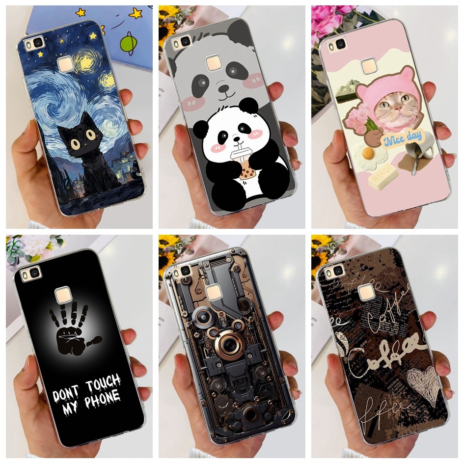 สําหรับ Huawei P9 Lite 2016 กรณี VNS-L31 VNS-L21 VNS-L22 VNS-L23 โปร่งใสน่ารักการ์ตูนเคสโทรศัพท์สําหรับ Huawei P9Lite ปลอก