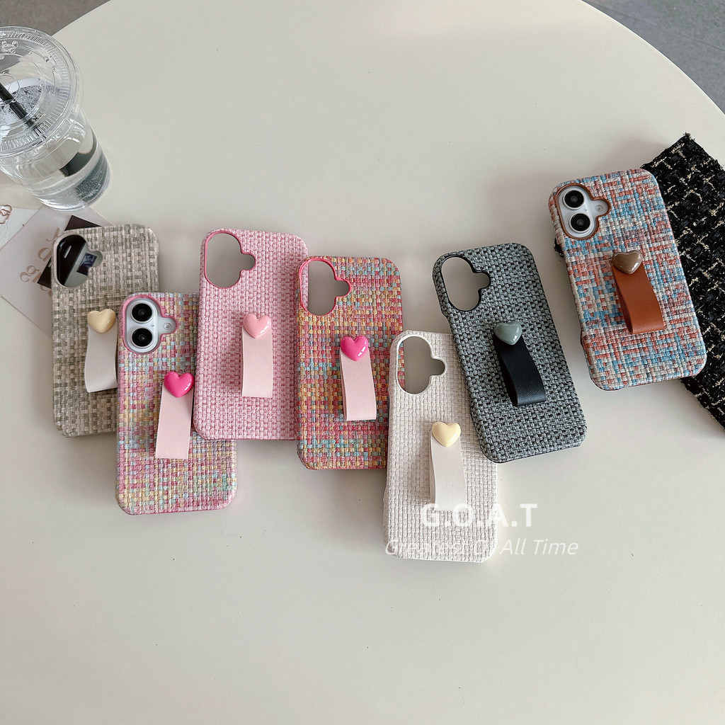 Goat ปลอกผ้าทอขั้นสูงเข้ากันได้กับ iPhone 11 16 15 13 14 12 pro max ฝาครอบป้องกันการตกกระแทก