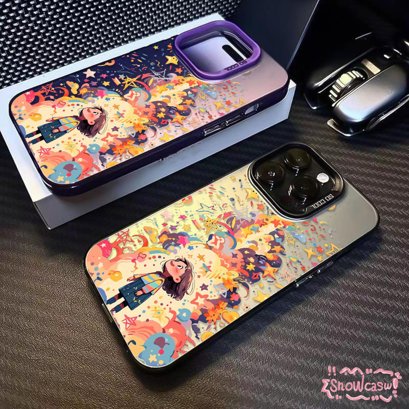 สีสร้างสรรค์กราฟฟิตีรูปแบบสาวสว เคสVIVO Y12s Y17s Y12 Y15s Y27s Y22 Y17 Y36 Y21 Y11 Y27 Y16 Y20 Y21s Y35 Y15 Y02 Y91 Y31
