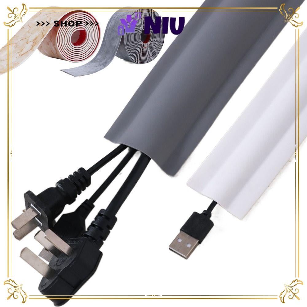 NIU TV Cord Hider, DIY ตกแต่งสาย PVC คอนซีลเลอร์, 2024 กันน้ํา Mould proof Self-Adhesive Wire Cover 