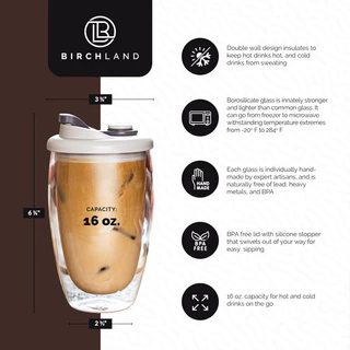 ถ้วยกาแฟแก้วคู่ พร้อมฝาปิดซิลิโคน ถ้วยกาแฟฉนวน พร้อมฝาปิด ครัวเรือนญี่ปุ่นสําหรับเดินทาง