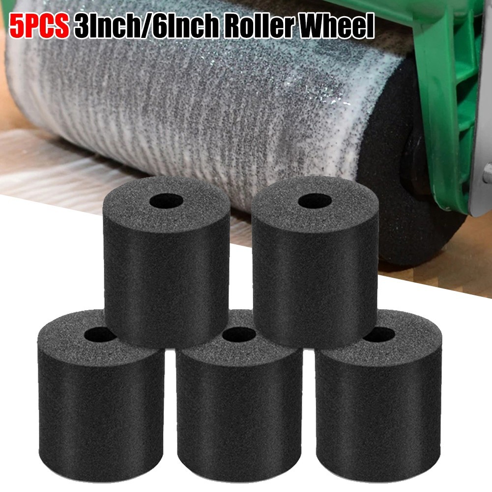 <bestshe> 5 ชิ้น 3 นิ้ว 6 นิ้วฟองน้ําอะไหล่ลูกกลิ้งล้อ Quick Gluing เครื่องมือสําหรับกาว Applicator - รูปที่ 2