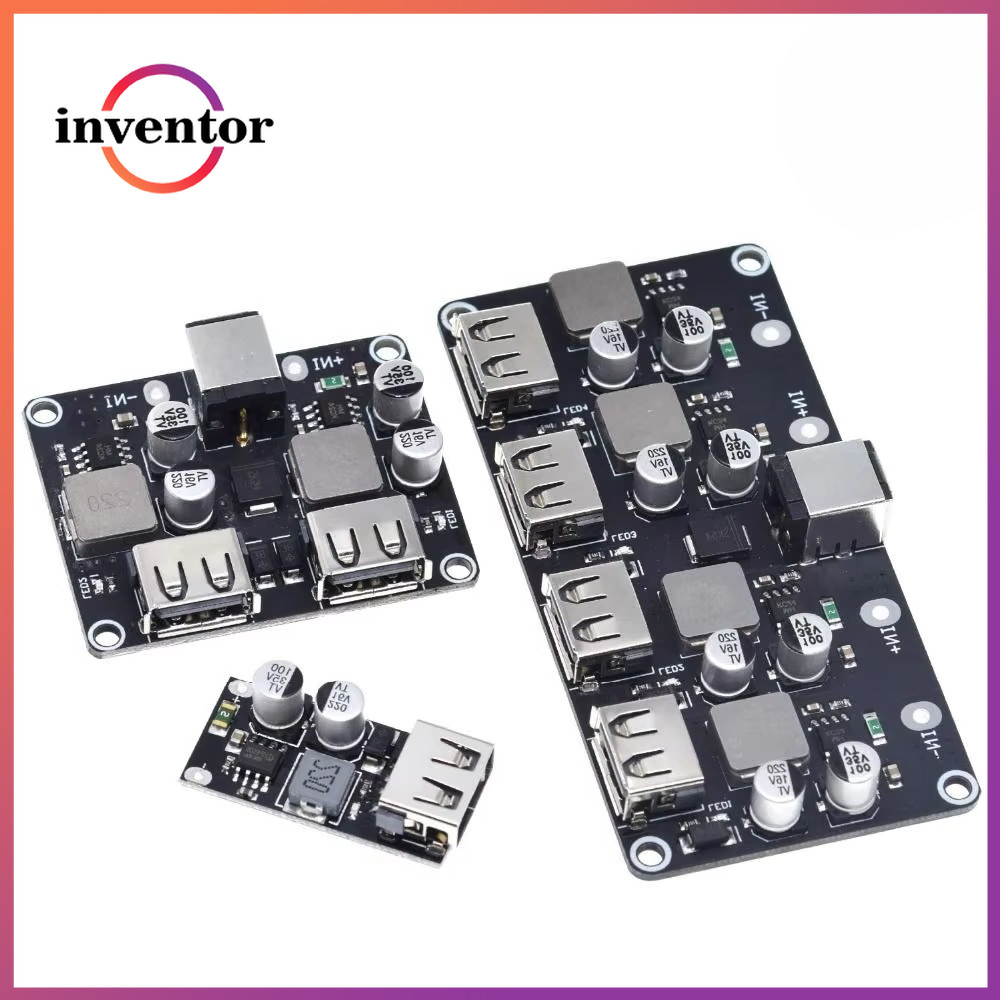 โมดูลแปลงชาร์จ USB QC3.0 QC2.0 USB DC-DC 6-32V 9V 12V 24V เป็นบอร์ดวงจรชาร์จเร็ว 5V