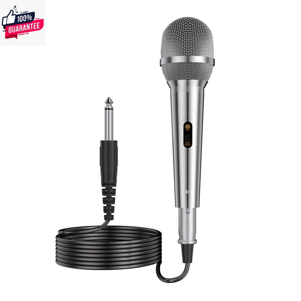 ไมโครโฟนคาราโอเกะ DM-8000ไมค์แมีสายไดนามิกระดัไฮเอนด์