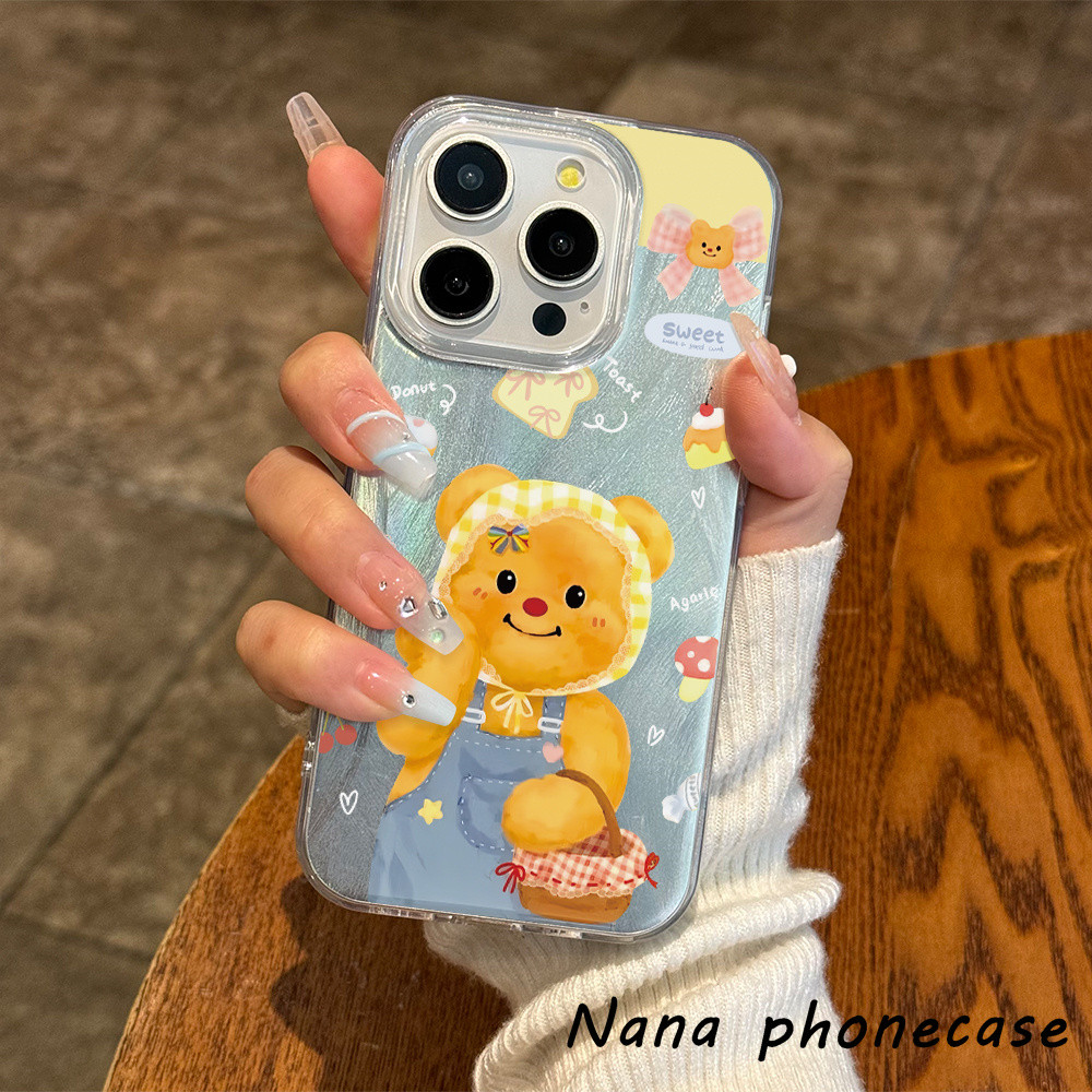 👍ส่งเชือกเส้นเล็ก👍 เคส Redmi10A9C 10CA11 2C11PRO MI11LITE 13C13RPRO เคสโทรศัพท์โบว์บัตเตอร์แบร์