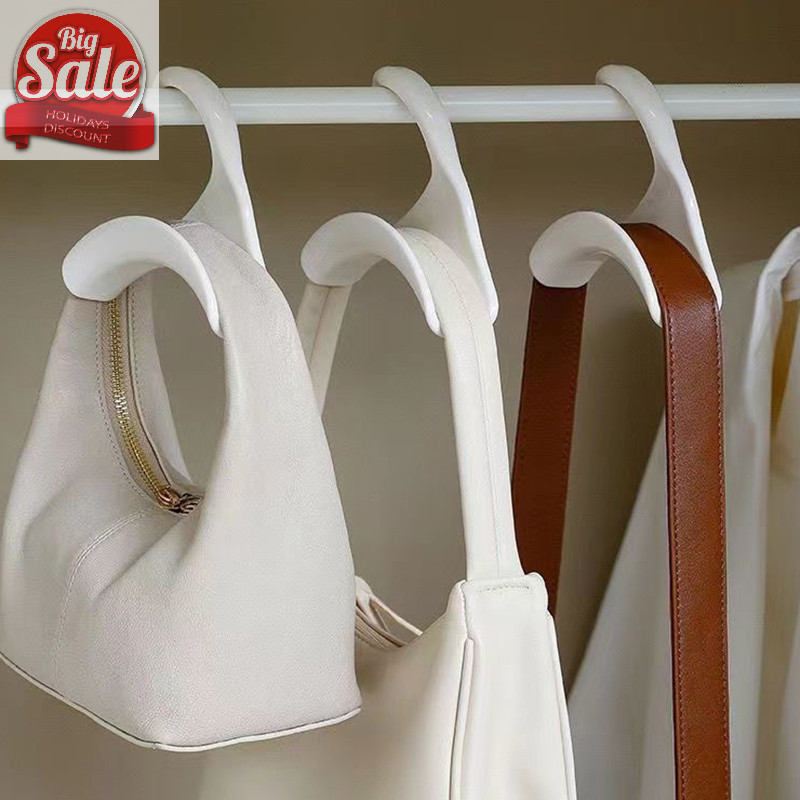 AF Bag Rack Holder Home Closet Hat Silk Scarf Shawls Purse Handbag Storage Arched Hanger Hook A