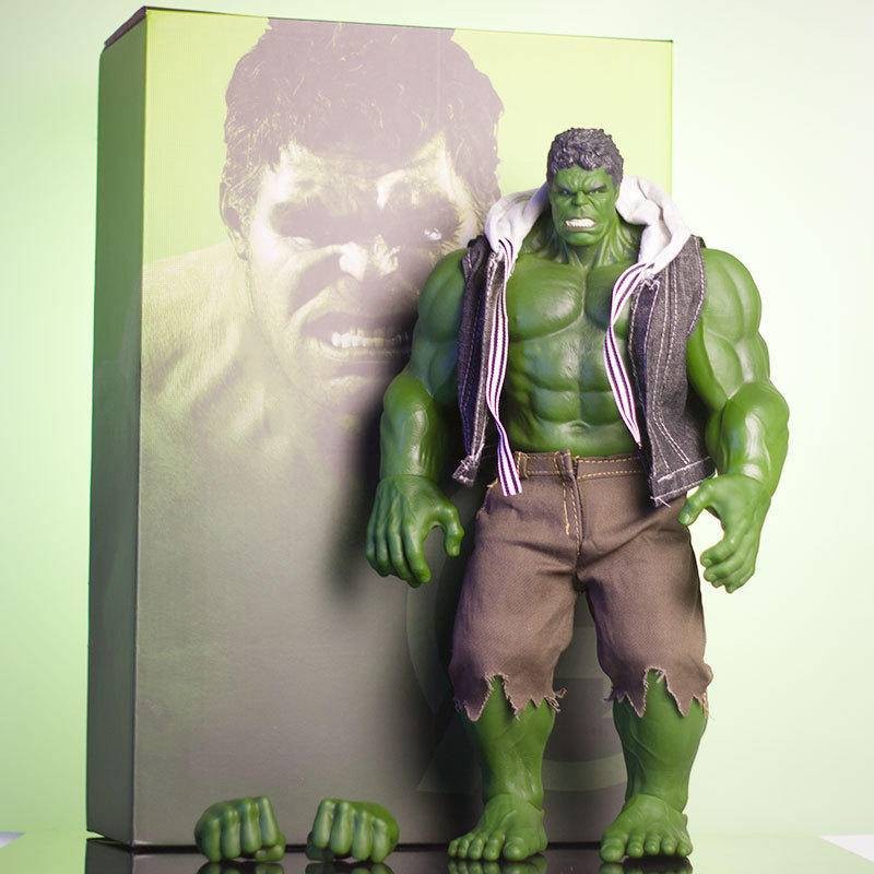 42ซม.marvel Hulk The Avengers Super Sizeหุ่นมือรุ่นประกบที่สามารถเคลื่อนย้ายเดสก์ท็อปอะนิเมะเครื่องประดับตุ๊กตาไวนิล