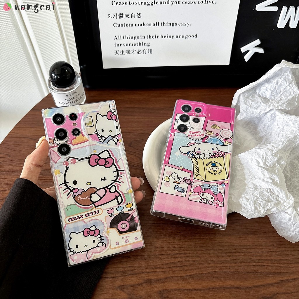 สําหรับrealme C65 C63 C61 C53 C35 C55 C33 C31 C30 C30sเคสโทรศัพท์Hello Kitty Cat CinnamorollสุนัขลูกสุนัขMelodyน่ารักการ์ตูนสีชมพูFrostedซิลิโคนอ่อนนุ่มกรณีปกหลัง