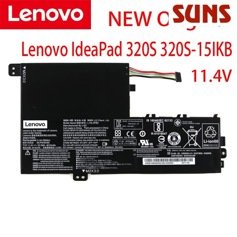 ✿แบตเตอรี่ l15m3pb0 L15l3pb0สำหรับ Lenovo IdeaPad 320s-15abr/15ikb/ 15ISK 520s-14ikb YOGA