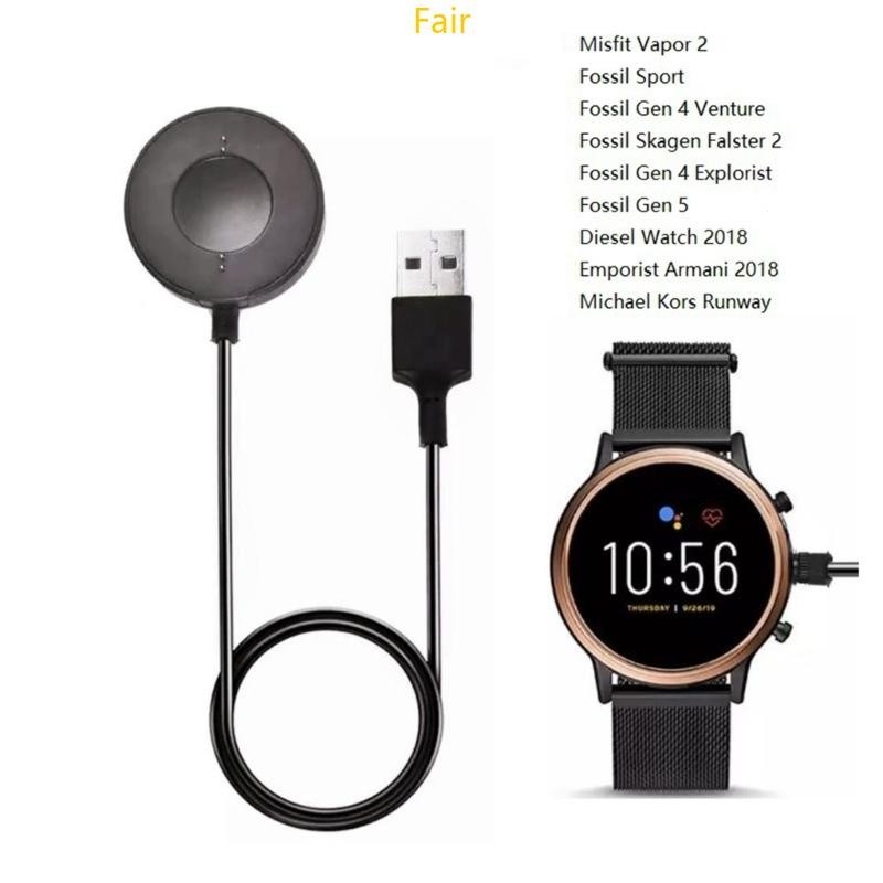 Fair Smartwatch Charger สําหรับ Fossil Gen 6 Gen 4 Gen 5 USB Magnetic Charger Adapter สายชาร์จ