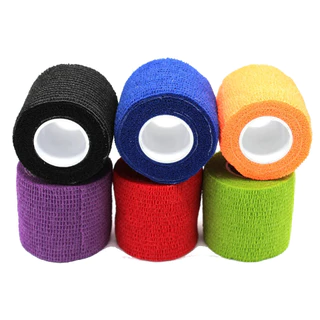 1 PC ทิ้ง Self-กาว Flex ผ้าพันแผลยืดหยุ่นเทปสําหรับ Tattoo Handle Grip Tube Wrap ข้อศอก Stick Tatu อุปกรณ์เสริม 5*450 ซม.