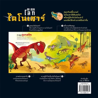 ตะลุยโลกไดโนเสาร์ หนังสือสติ๊กเกอร์ ให้ความรู้รอบตัวเกี่ยวกับไดโนเสาร์ นิทาน นิทานเด็ก หนังสือเด็ก