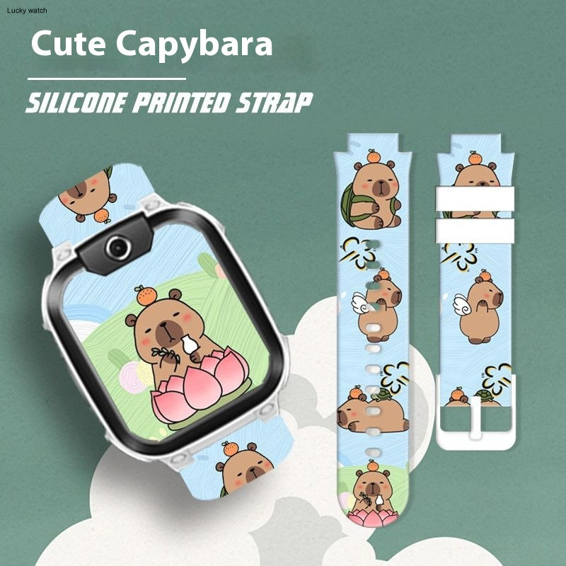 Capybara Imoo Z1 Z2 Z5 Z6 Z7 สายนาฬิกา imoo สาย imoo สายซิลิโคน สำหรับ สายรัดการ์ตูนพิมพ์สายรัดข้อมือสายรัดซิลิโคน