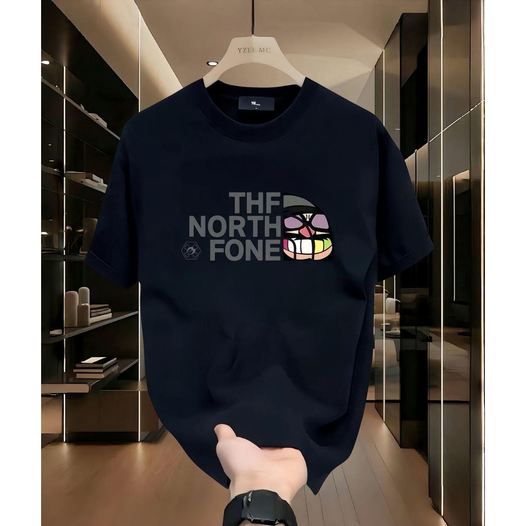 เสื้อยืดผ้าฝ้าย สไตล์อเมริกัน หนัก แขนสั้น เหมาะสำหรับผู้ชายและผู้หญิง อินเทรนด์ หลวม สไตล์สตรีท คอกลม ดีไซน์หล่อ