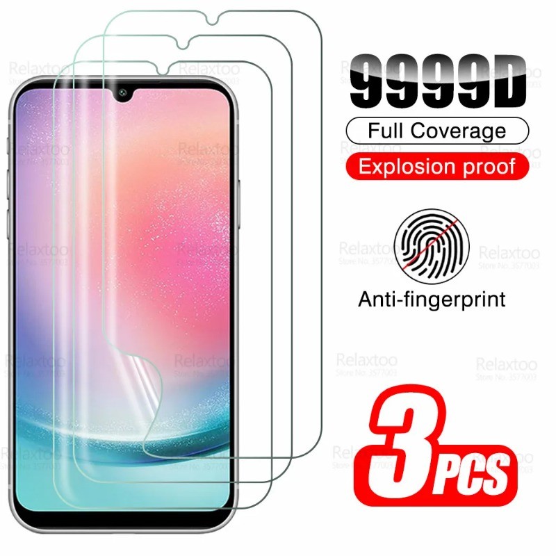 999D Full Cover HD Clear Soft Hydrogel ฟิล์มสําหรับ Samsung S24 S23 S22 S21 S20 Note20 Note10 Plus U
