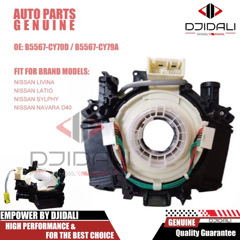 LIVINA LATIO SYLPHY NISSAN NAVARA D40 STEERING CLOCK SPRING AIR BAG B5567-CY70D / B5567-CY79A Mlc12 