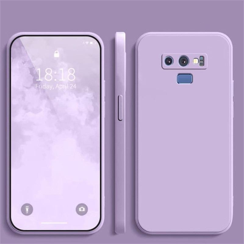 สําหรับ Samsung Galaxy Note 8 9 10Plus 20Ultra S24Plus S24Ultra ปลอก Ultra Thin Straight Edge Candy สี TPU ซิลิโคนโทรศัพท์มือถือกรณี