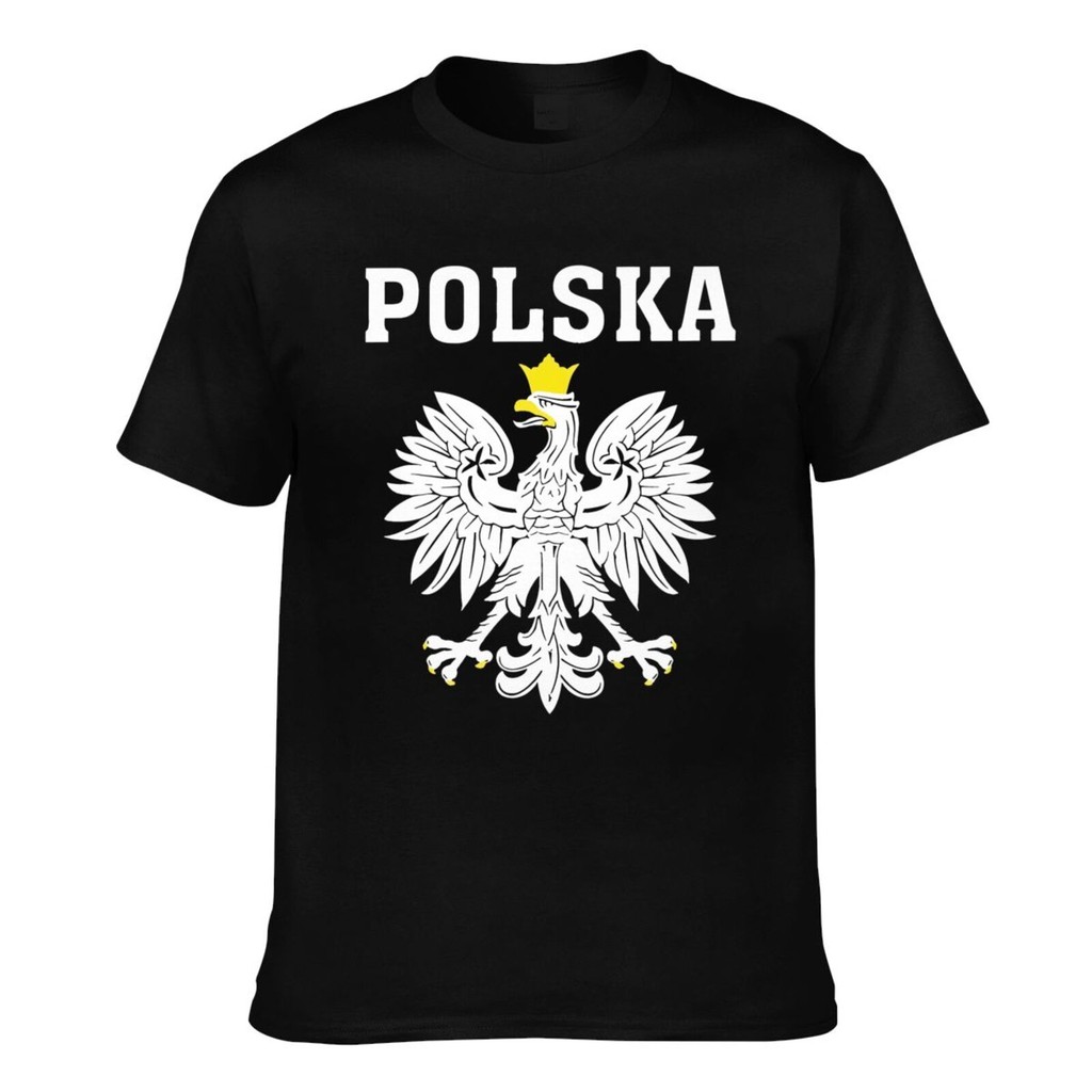 ออกแบบใหม่ Polska Supporters Poland Mens Funny Tshirt