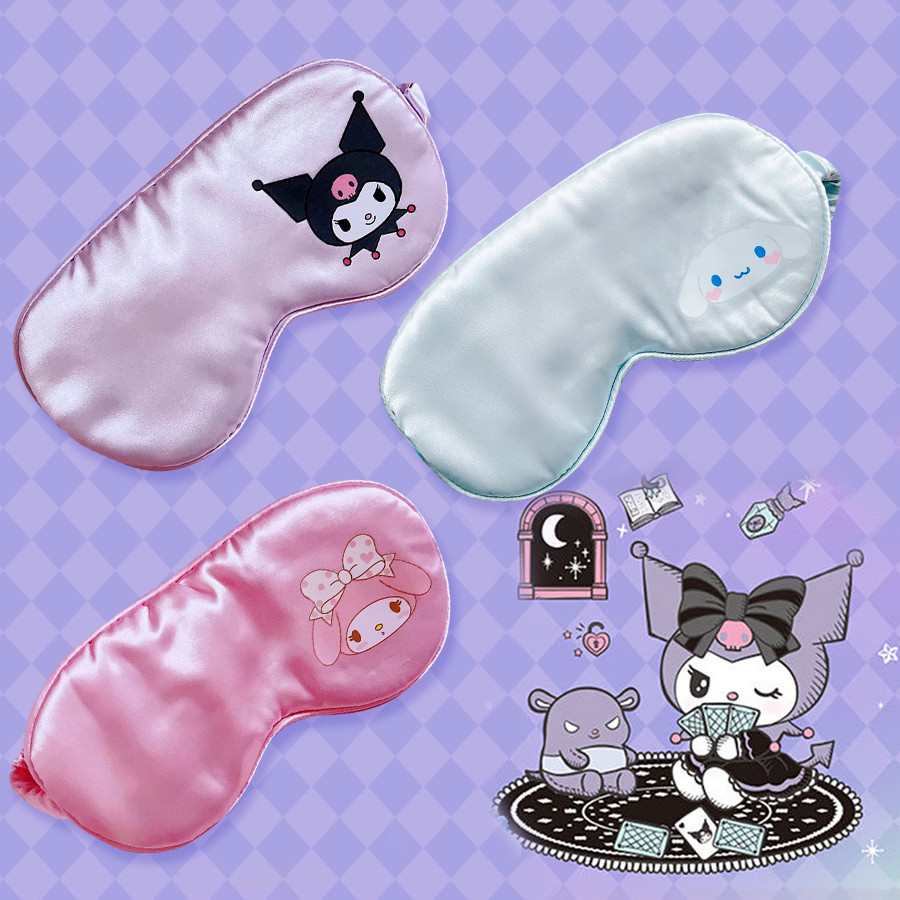 เลียนแบบ Silk Eye Mask สําหรับ Sleeping Breathable Eyeshade สําหรับ Travel Nap Soft Comfort Blindfold Night Eyepatch