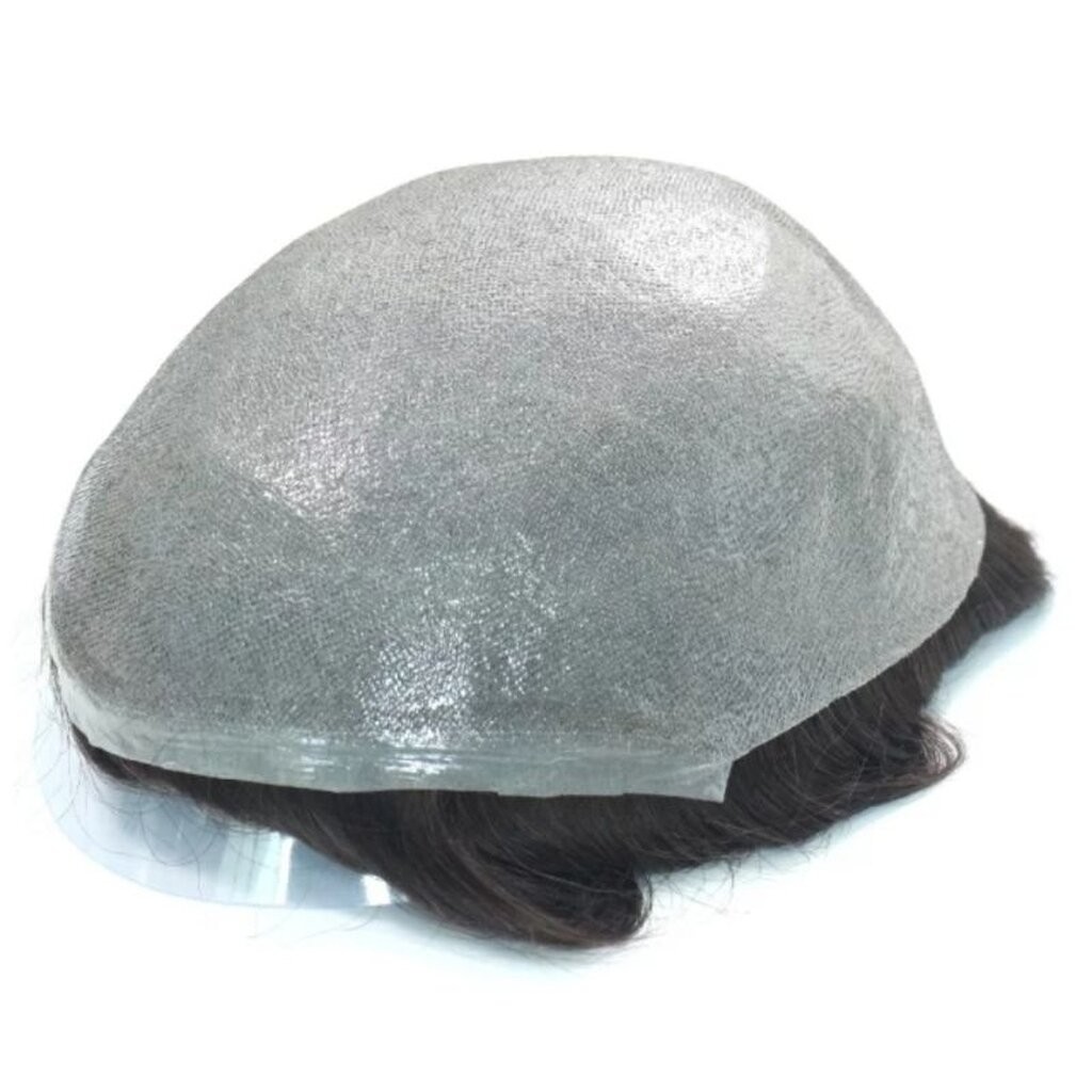 วิกติดกาวพียู ผมแท้100% Skin PU ทอมือ Knotted หรือ V-looped แสกเสยเนียน - รูปที่ 7