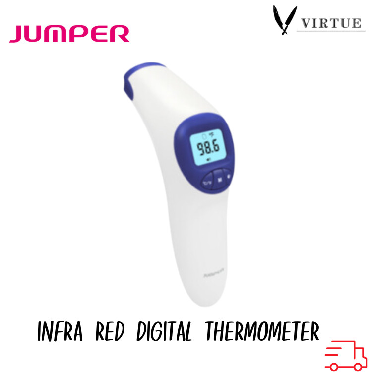 Jumper Infra Red Thermometer เครื่องวัดอุณหภูมิแบบอินฟราเรด โดยไม่ต้องสัมผัส JPD-FR200 [รับประกันคุณภาพตัวเครื่อง 1 ปี]