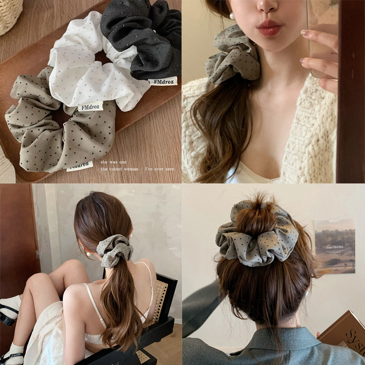 Bling Shine Elegant Hair Ties หางม้าหัวเชือก Scrunchies เครื่องประดับผม