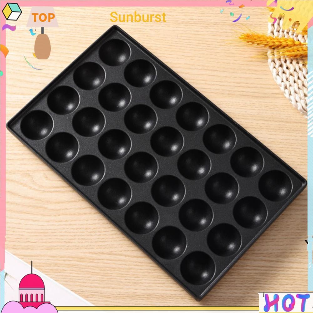 กระทะทาโกะยากิอลูมิเนียม Nonstick เครื่องทําทาโกะยากิอเนกประสงค์เครื่องมืออบทําอาหาร [Sunburst11.th]