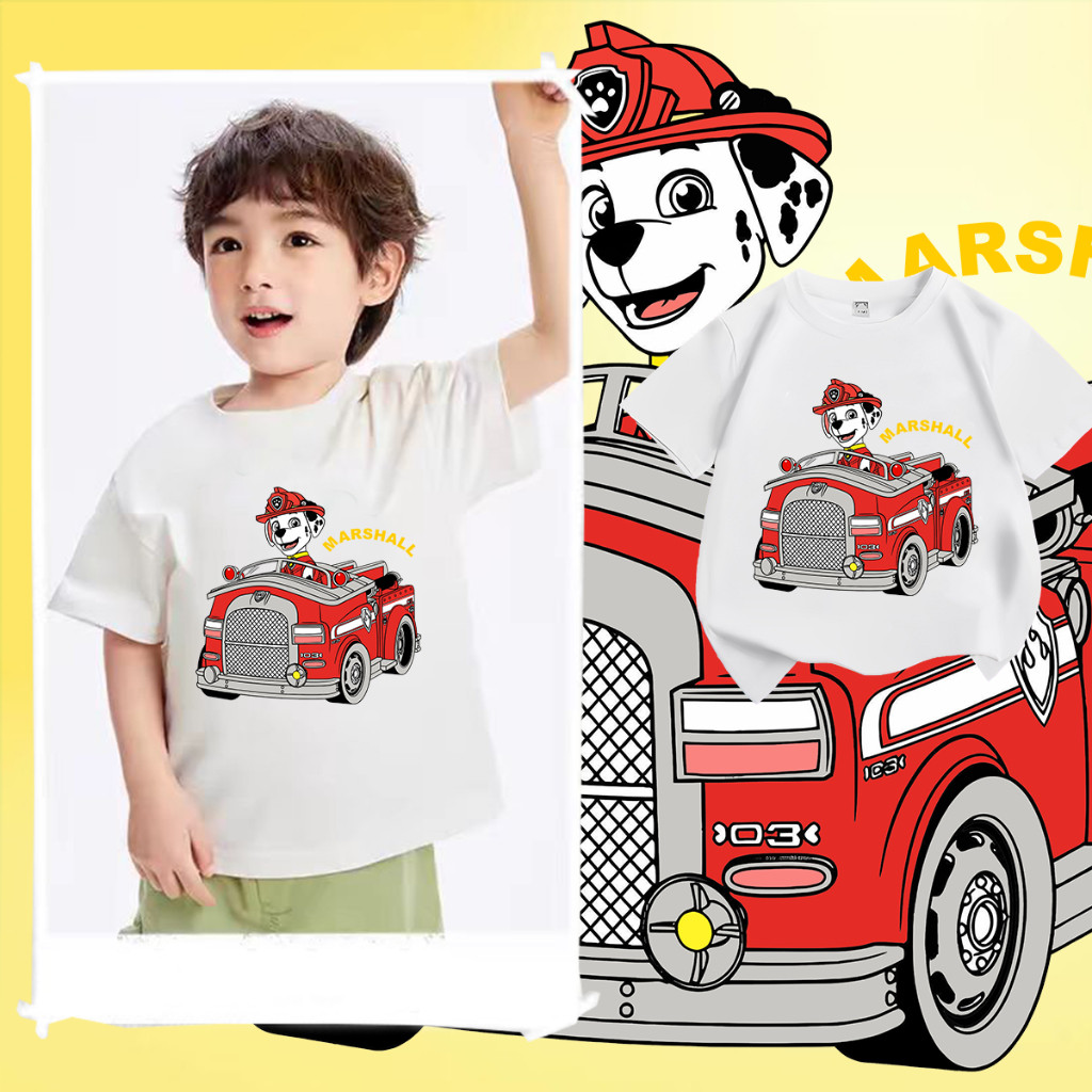 🎃🎃happy halloween!! paw patrol เสื้อผ้าเด็กแฟชั่น เสื้อยืดเด็กโต ลายเจ้าตูบสี่ขา Paw Patrol Children