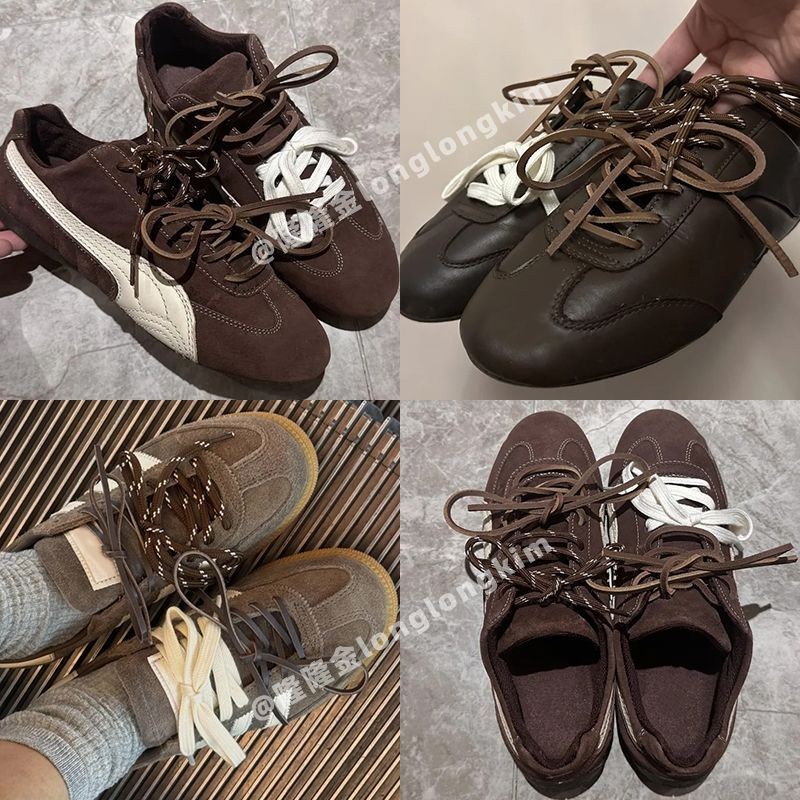 Longkim เหมาะสําหรับ miu Shoelaces รองเท้ามอเตอร์ไซค์สีน้ําตาล Forrest Gump รองเท้าเทรนนิ่งเยอรมัน diy Double Design Shoelaces longlonglongkim เหมาะสําหรับ miu Shoelaces รองเท้ามอเตอร์ไซค์สีน้ําตาล Forrest Gump รองเท้าเทรนนิ่งเยอรมัน diy Double Design Sho