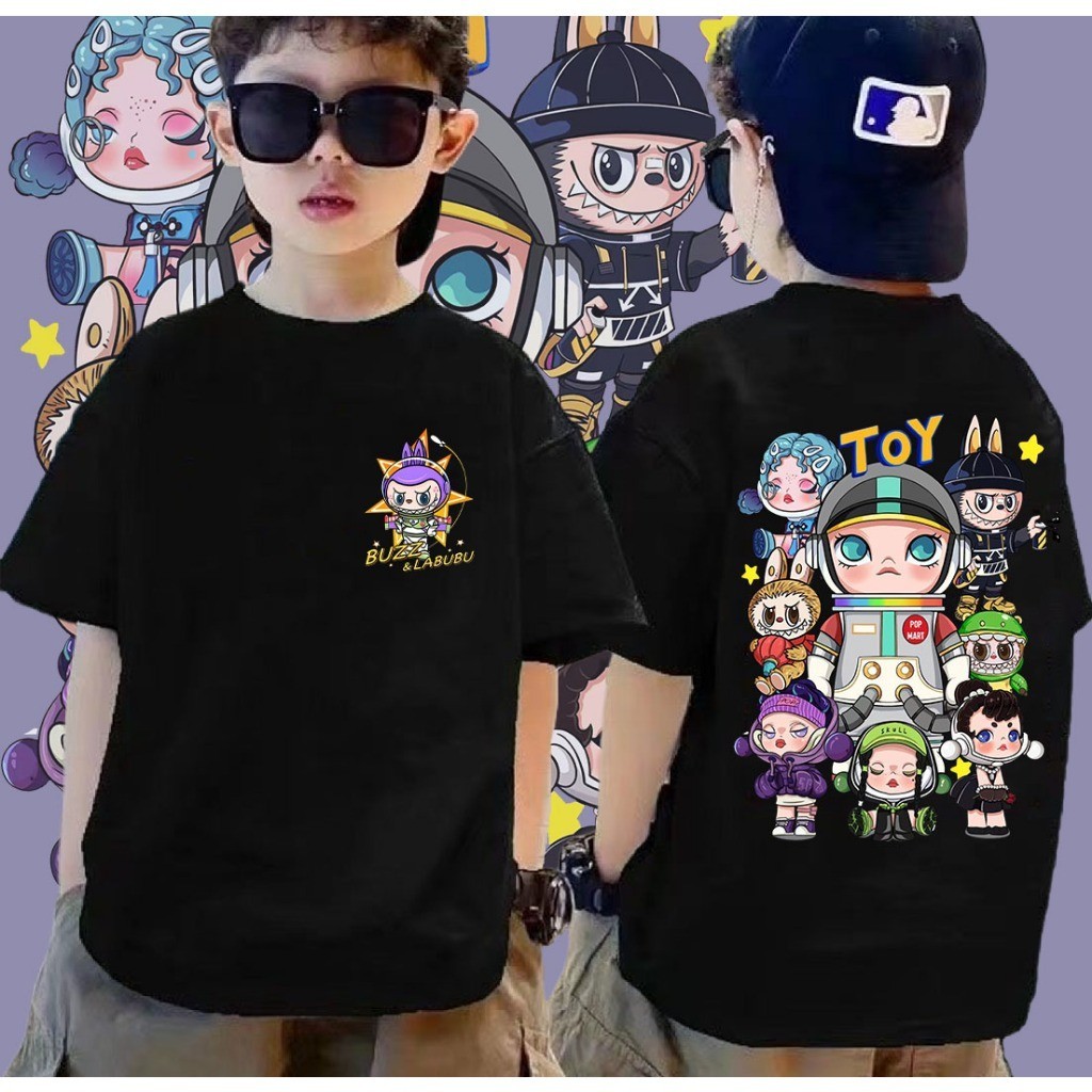 (จัดส่งตลอด 24 ชั่วโมง)พร้อมส่ง เสื้อยืดเด็ก ลาบูบู้ Labubu Children's T-shirt แฟชั่นสําหรับผู้ชาย และผู้หญิง เด็กสามา