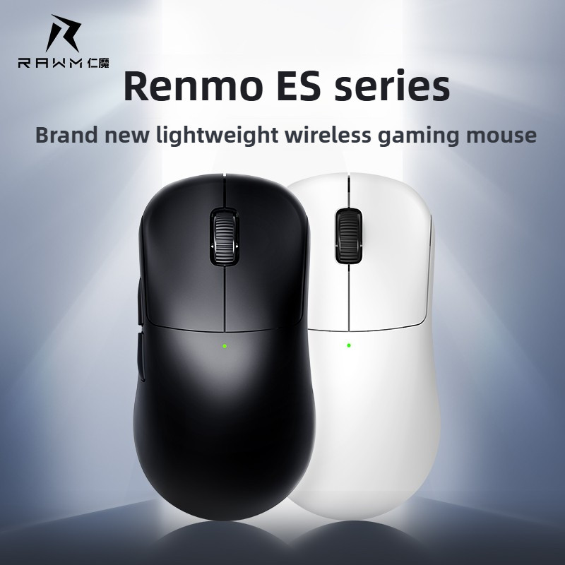 RAWM ES21 Pro เมาส์ไร้สาย 8K Polling Rate น้ําหนักเบาเกม Esports Gaming Mouse Ergonomic โน้ตบุ๊ค Uni