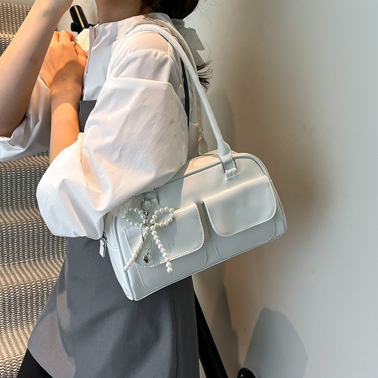 68%! กระเป๋าผู้หญิงเกาหลี 2025 Premium & Elegant - รุ่น Minimalist Square ริบบิ้นสุดหรู ส่งฟรี!