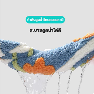พร้อมส่ง พรมประตู ดูดซับน้ำได้ดี แห้งไว กันลื่น ลายดอกทิวลิป 40x60cm สำหรับห้องน้ำและห้องครัว