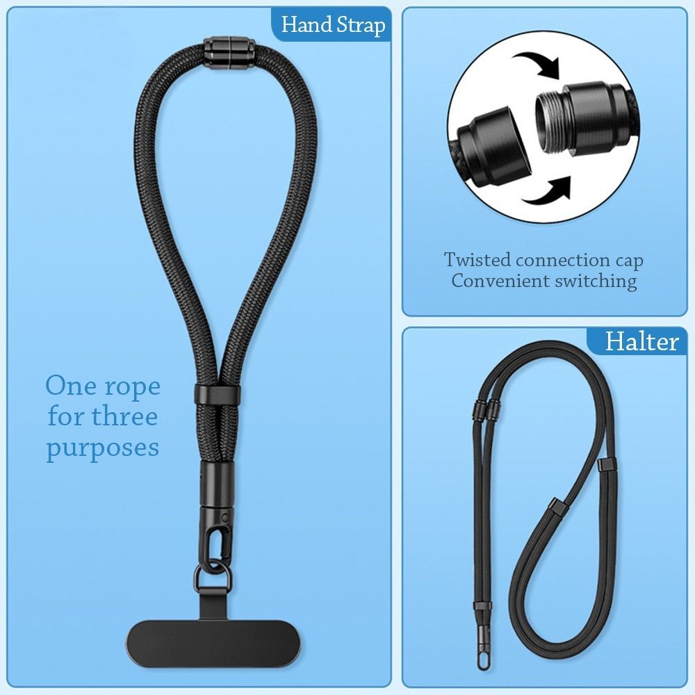 ซูฮู เชือกเส้นเล็ก, สายรัดข้อมือป้องกันการสูญหายแบบปรับได้, อุปกรณ์โทรศัพท์มือถือยาวสั้นทอแขวนสายรัดข้อมือผู้ชายผู้หญิง - รูปที่ 6