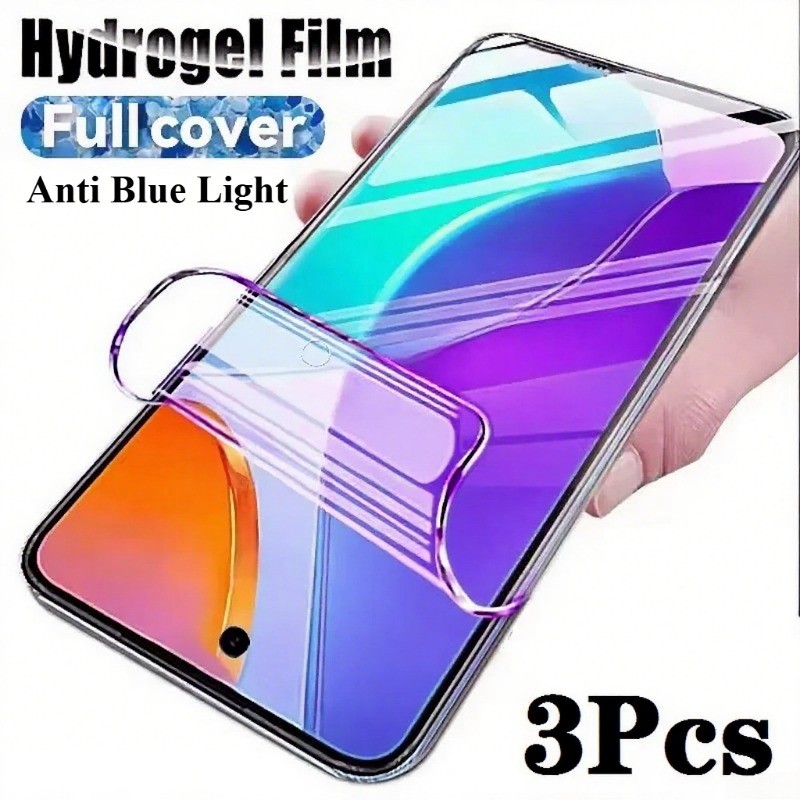 3 ชิ้น Anti Blue Light Soft Hydrogel ฟิล์มสําหรับ Vivo T4x T4 Ultra Lite 5G Anti-Fingerprints โทรศัพ