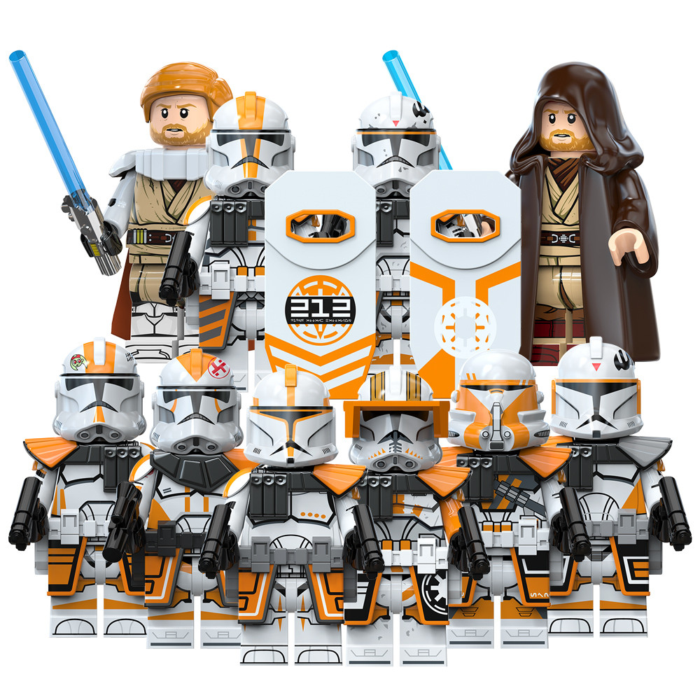 TV6116 Wars Commander Fox Clone Shock Trooper Obi-Wan Ahsoka อิฐตัวเลขอาคารบล็อกของเล่น