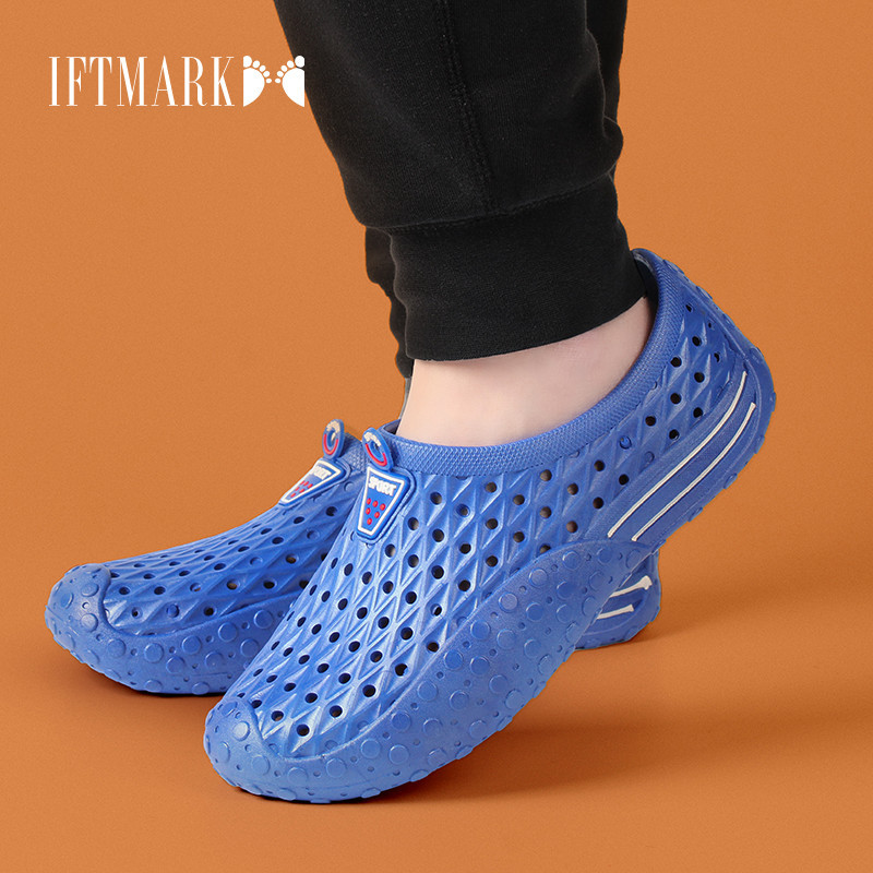 IFTMARK รองเท้าชายโปร่งสบาย น้ำหนักเบากันลื่น สำหรับชายหาดในฤดูร้อน