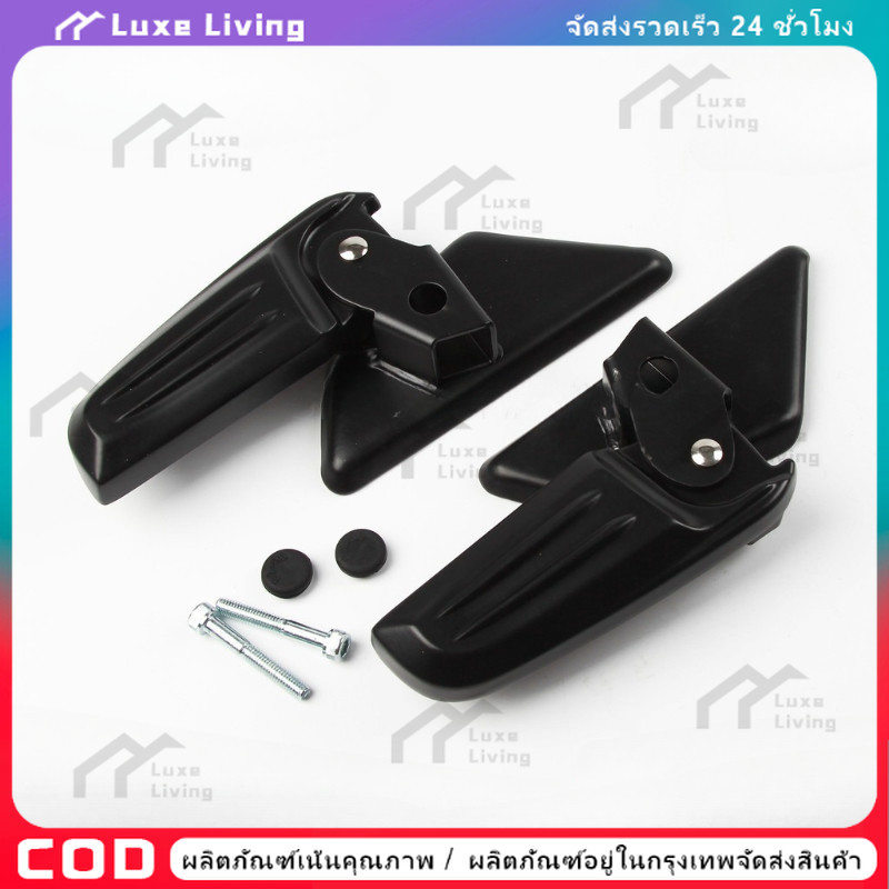 【COD】1 คู่ Vespa S125 Lx125 LT LXV ที่พักเท้าด้านหลัง พร้อมน็อตยึด สีดํา สีเงิน สําหรับ