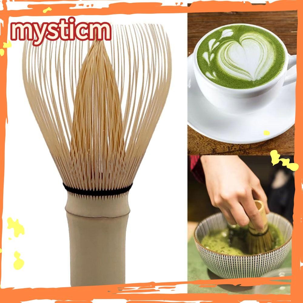 MYSTICM Chasen, ที่ปัดมัทฉะไม้ไผ่แบบใช้ซ้ําได้, ชุดน้ําชาญี่ปุ่นแบบดั้งเดิม แปรงไม้ไผ่มัลติฟังก์ชั่นสําหรับคนรักชา