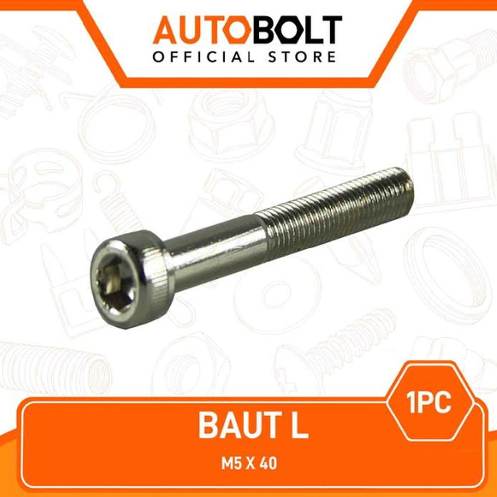 1 PC Bolt L4 M5x40 Pitch 0.8 Key 4 5X40 M 5 x 40 P0.8 K4 Bolt