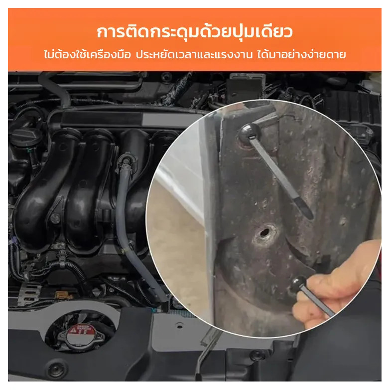 BW Tool 50/100 ชิ้นไนลอน Universal Cable Tie Buckle, สวมใส่ทนทาน Self-locking Zip Ties, น้ําหนักเบาปรับสายพลาสติกแบบพกพา - รูปที่ 4