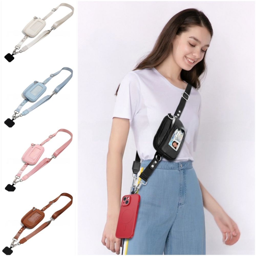 สายโทรศัพท์ พิมพ์ฉี,เชือกเส้นเล็กโทรศัพท์มือถือหลากสีอเนกประสงค์,กระเป๋าบัตรที่ถอดออกได้ปรับได้แฮนด์ฟรีคล้องมือเข็มขัดโทรศัพท์ทุกวัน - รูปที่ 3