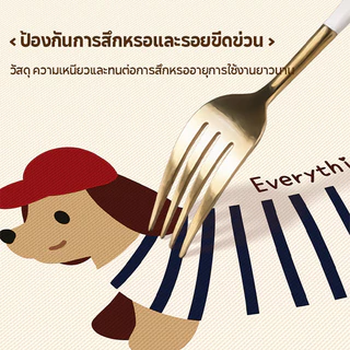 PEVA ผ้าปูโต๊ะ ผ้าปูโต๊ะกันน้ำ ลายการ์ตูน ป้องกันน้ำมันและความร้อน ทนทานและใช้งานได้ยาวนาน