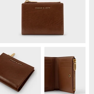 กระเป๋าสตางค์หนังPUแบบBifold/Trifold สำหรับผู้หญิง จุบัตรได้มาก มีซิป