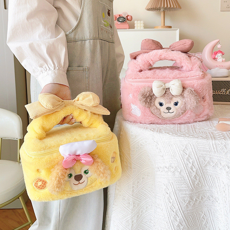 กระเป๋าเครื่องสําอางตุ๊กตา ShellieMay & StellaLou สไตล์ญี่ปุ่น - กระเป๋าแต่งหน้าน่ารักพร้อมช่องใส่ของ, อุปกรณ์จัดระเบียบอุปกรณ์อาบน้ําสําหรับเดินทางสําหรับผู้หญิง