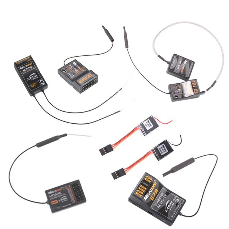 MicroZone MC6RE MC7RB MC9002 MIni M-SBUS ตัวรับสัญญาณ 6CH MC8RE 8CH สําหรับ MC6C MC8B Controller เคร