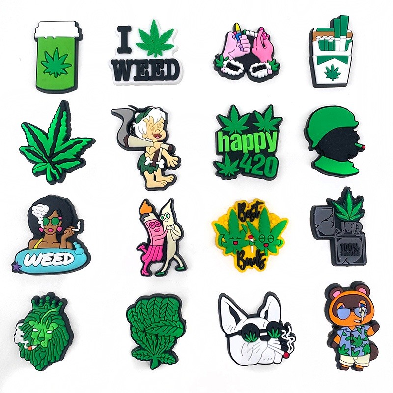 16 ชิ้น/เซ็ตรองเท้า Charm MEIDJ ตัวติดรองเท้า Pvc ตัวการ์ตูน สำหรับตกแต่ง MEIDJ Diy รองเท้าหัวโต ติดง่าย น่ารัก